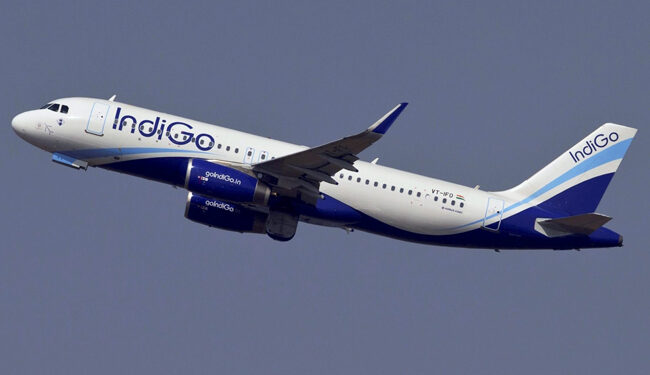 An IndiGo airlines passenger aircraft taxis on the tarmac at Chhatrapati Shivaji International airport in Mumbai(Reuters)