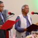 The interim government of Bangladesh is headed by Nobel Laureate Muhammad Yunus.