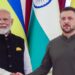 Prime Minister Modi meets Ukrainian President Zelensky in New York.(@narendramodi X )