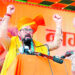 Former Union Minister Anurag Thakur addressing an election rally at Jammu on Thursday.