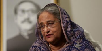 Former Bangladesh Prime Minister Sheikh Hasina. | Amr Alfiky/Reuters