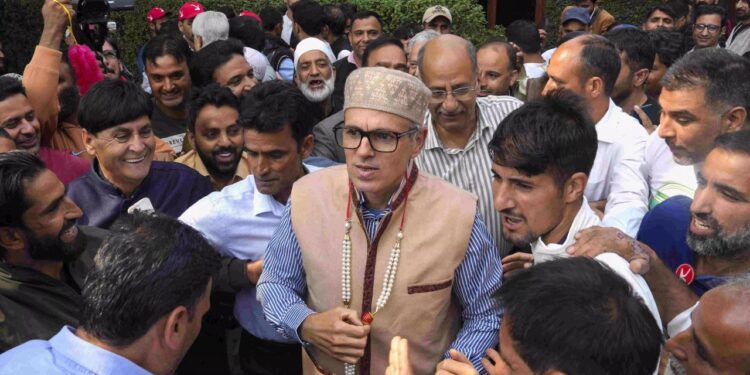 Jammu & Kashmir National Conference (JKNC) Vice President Omar Abdullah.