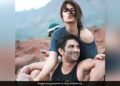 Actors Rhea Chakraborty and Sushant Singh Rajput.