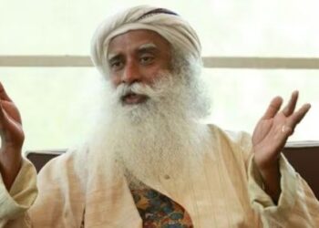 Jaggi Vasudev, founder of the Isha Yoga Foundation, who is also known Sadhguru