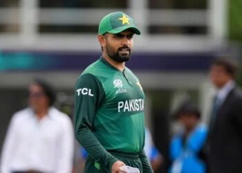 Babar Azam during the T20 World Cup(AFP)