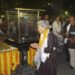 Climate activist Sonam Wangchuk and other Ladakhis pay tribute to Mahatma Gandhi on his birth anniversary, after being brought to Rajghat, in New Delhi.