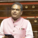 AAP MP Sanjeev Arora addresses the Rajya Sabha. Photo: Sansad TV broadcast.