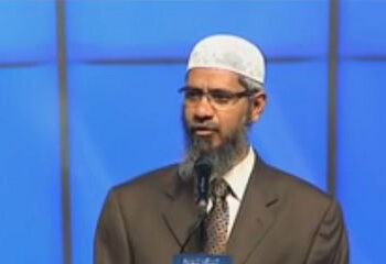 Zakir Naik. Credit: Youtube screenshot