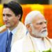 Canada's Prime Minister Justin Trudeau and Prime Minister Narendra Modi at Raj Ghat the G20 Summit.