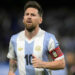 Argentina's forward #10 Lionel Messi gestures during the 2026 FIFA World Cup South American qualifiers football match between Argentina and Peru