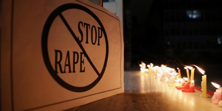 An anti-rape poster. Image for representational purpose.Credit: Reuters File Photo