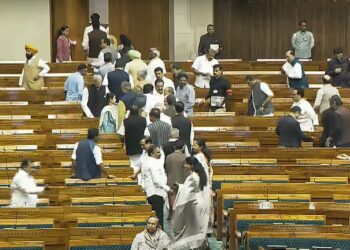 Opposition MPs stage walkout in Lok Sabha on 3 December