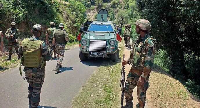 An encounter erupted between security forces and terrorists in Jammu and Kashmir's Kulgam district on Thursday morning.