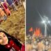 A woman shared her experience of seeing the Naga sadhus at Mahakumbh.