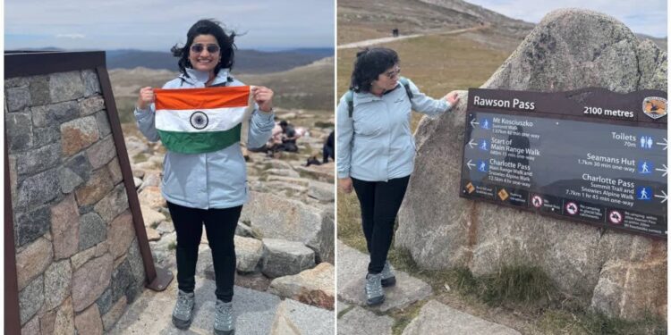 Shivangi Pathak at Mount Kosciuszko