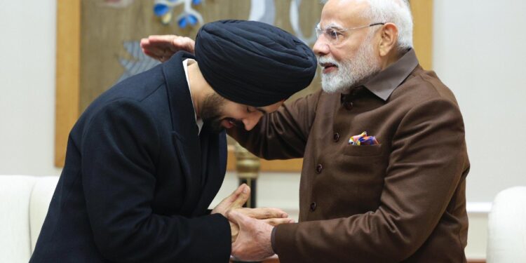 Diljit Dosanjh meets PM Modi.